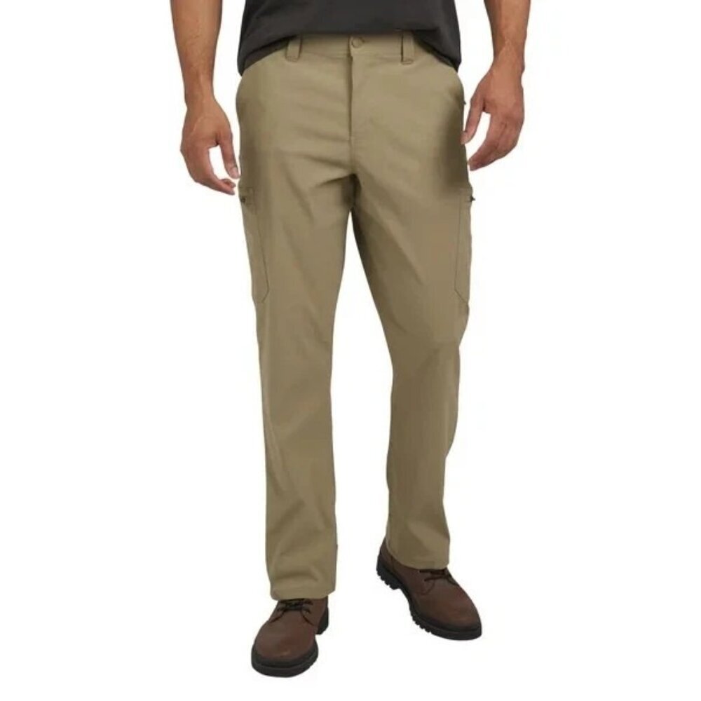 NEW Wrangler Men's 38x30 Tech Pants Regular Repellent Stretch Waistband Cargo